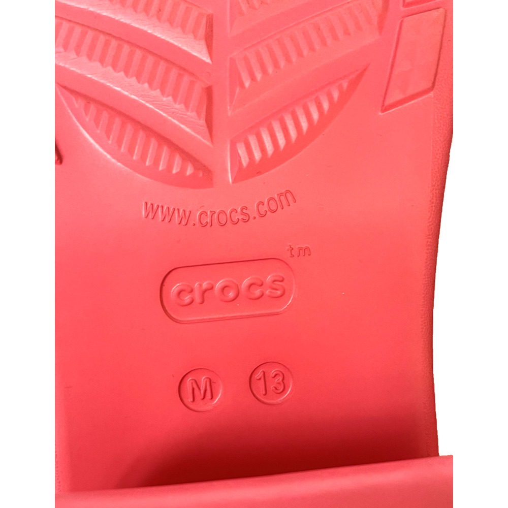 CROCS SIREN CLOG Unisex Size M 13 / W 15 Hyper Pink Chunky Platform Heel Slip On - Picture 5 of 8